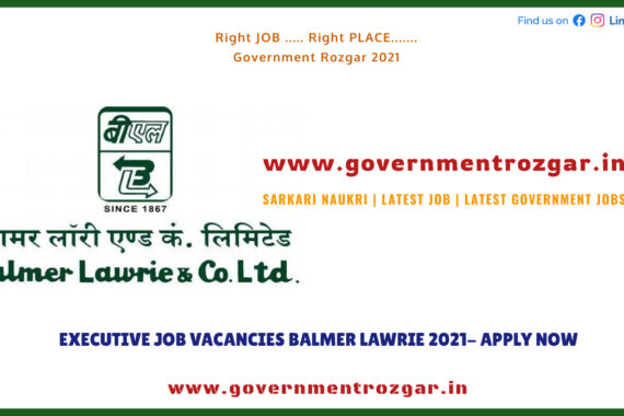 Executive Job Vacancies Balmer Lawrie 2021- Apply Now