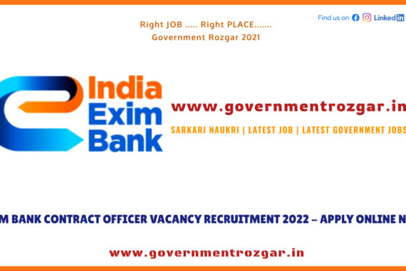 EXIM Bank Contract Officer Vacancy Recruitment 2022