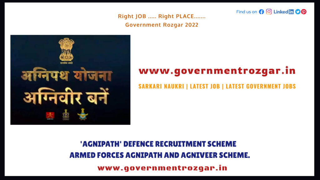 'Agnipath' Defence recruitment scheme launched