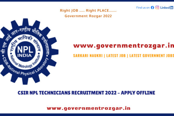 CSIR NPL Recruitment 2022