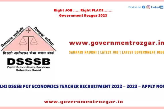 DSSSB Teaching Recruitment 2023