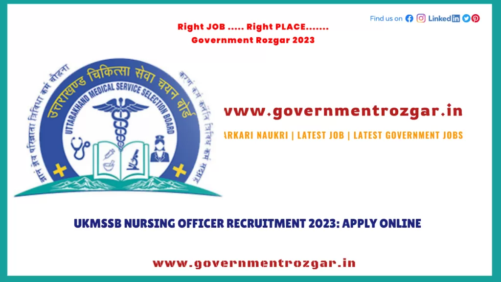 UKMSSB Nursing Officer Recruitment 2023: Apply Online