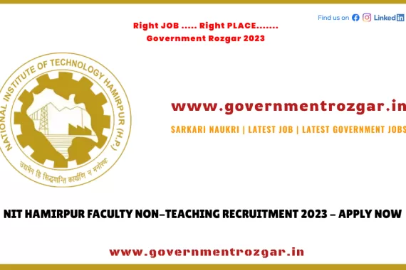 NIT Hamirpur Recruitment 2023