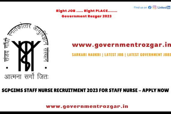 SGPGIMS recruitment 2023