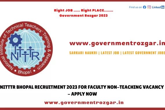 NITTTR Bhopal Recruitment 2023