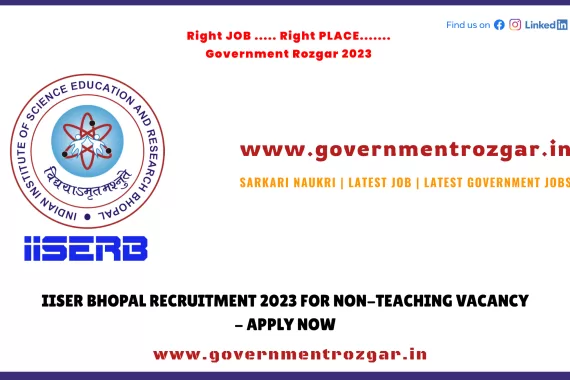 IISER Bhopal Recruitment 2023