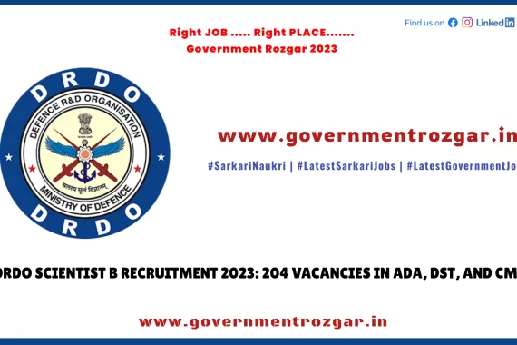 DRDO Scientist B Recruitment 2023