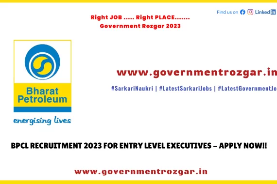 BPCL Recruitment 2023 for Entry Level Executives