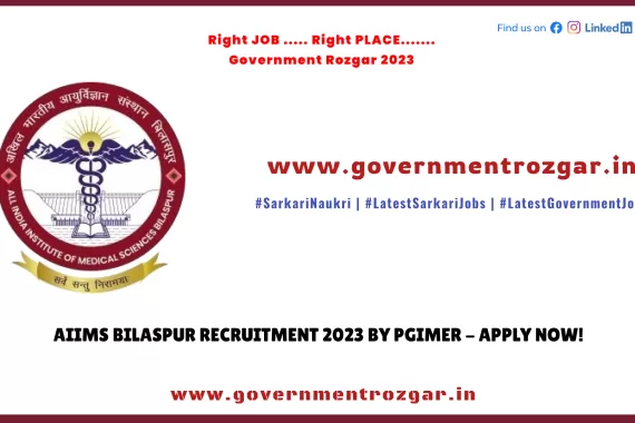 AIIMS Bilaspur Recruitment 2023 notification and online application form