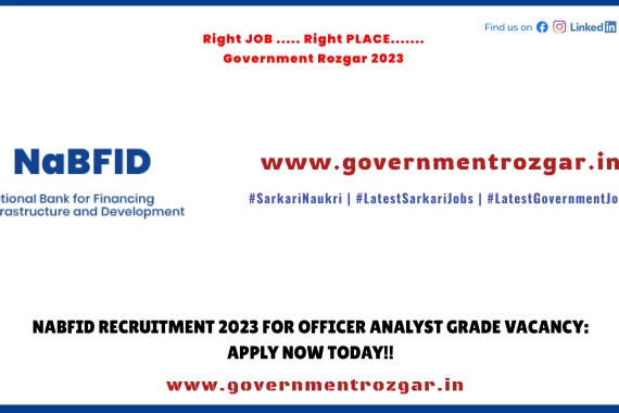 NaBFID Recruitment 2023 for Officer Analyst Grade Vacancy