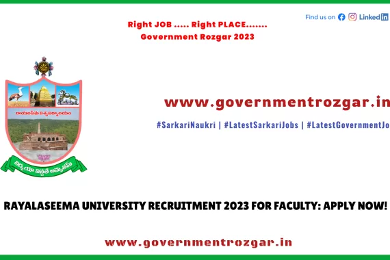 Rayalaseema University Faculty Recruitment 2023