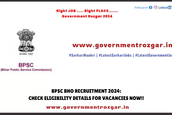 BPSC BHO Recruitment 2024: Essential Eligibility Information