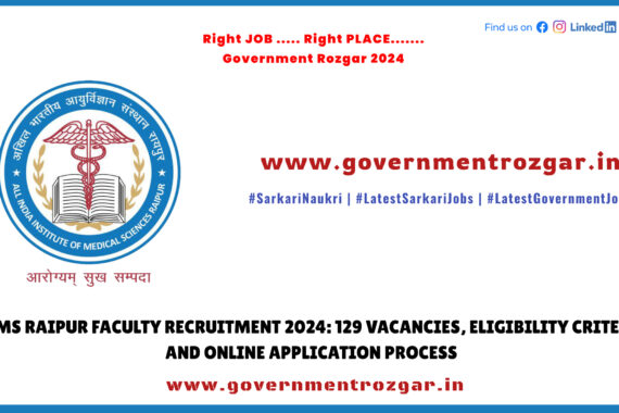 AIIMS Raipur Faculty Recruitment 2024