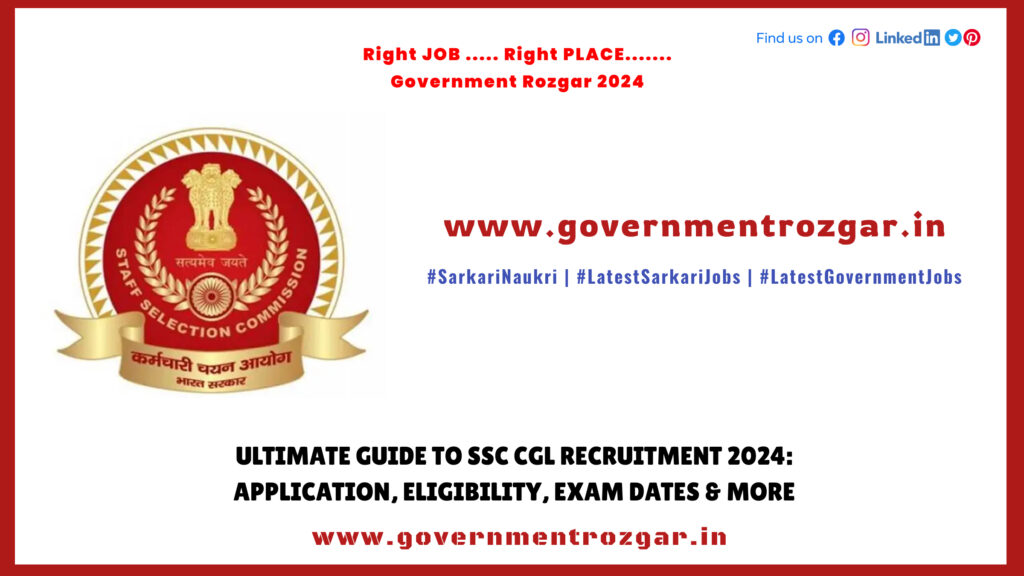 Ultimate Guide to SSC CGL Recruitment 2024: Application, Eligibility, Exam Dates & More