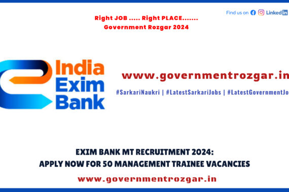 EXIM Bank Recruitment 2024: Apply for Management Trainee Vacancies