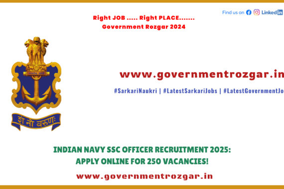 Indian Navy Recruitment 2025: Online Application for SSC Officer Vacancies