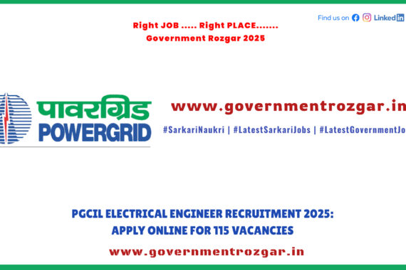 Power Grid Corporation of India Limited (PGCIL) Recruitment 2025 for Electrical Engineers – Apply Online Now.