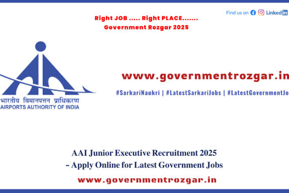 AAI Junior Executive Recruitment 2025 – Apply Online for Government Jobs in Airports Authority of India